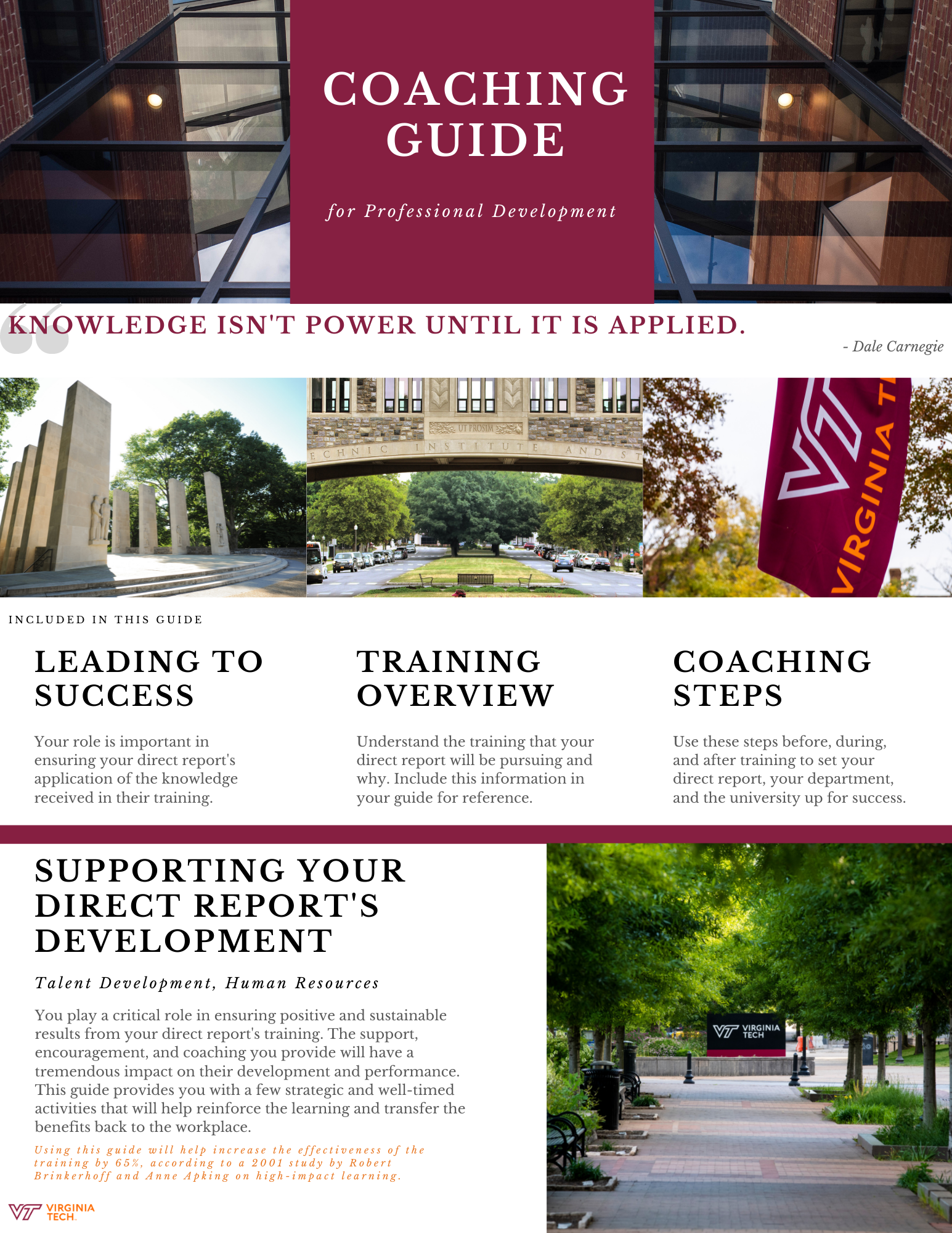 front cover of coaching guide